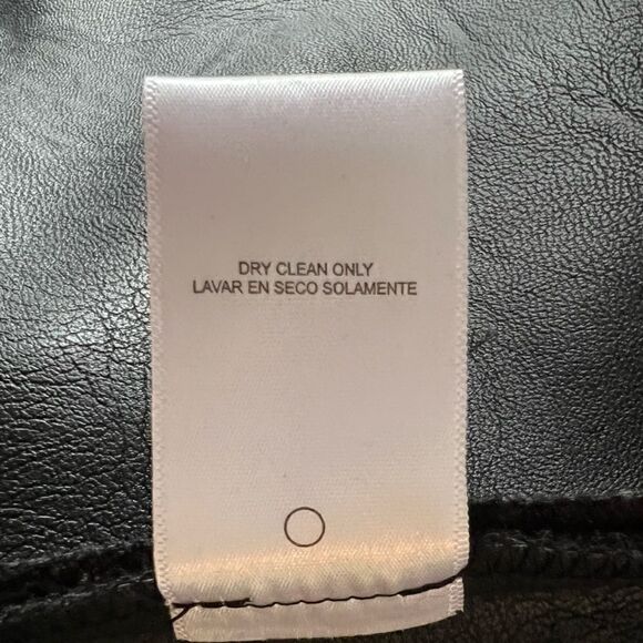 Sam Edelman Gabby Black Faux Fur and Vegan Leather Cropped Jacket Size Small - Picture 8 of 12